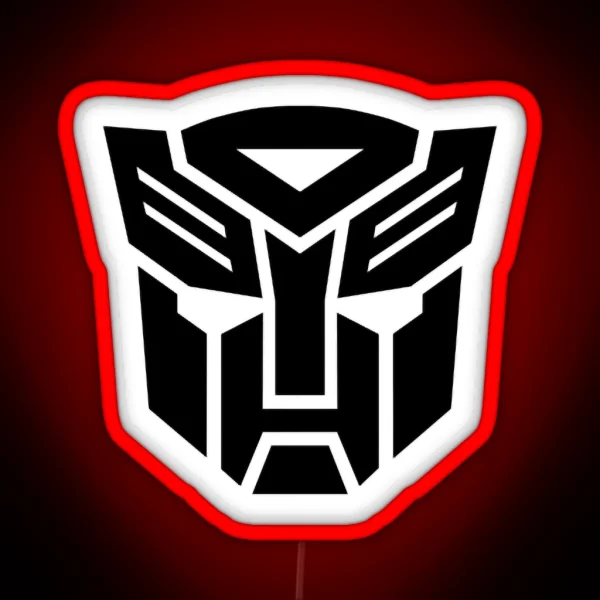 Transformers Black Autobot Symbol RGB Neon Sign