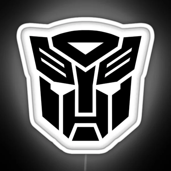 Transformers Black Autobot Symbol RGB Neon Sign