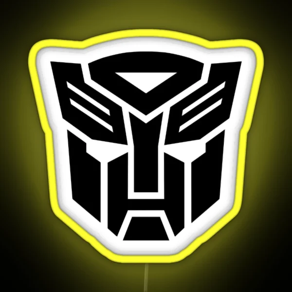 Transformers Black Autobot Symbol RGB Neon Sign