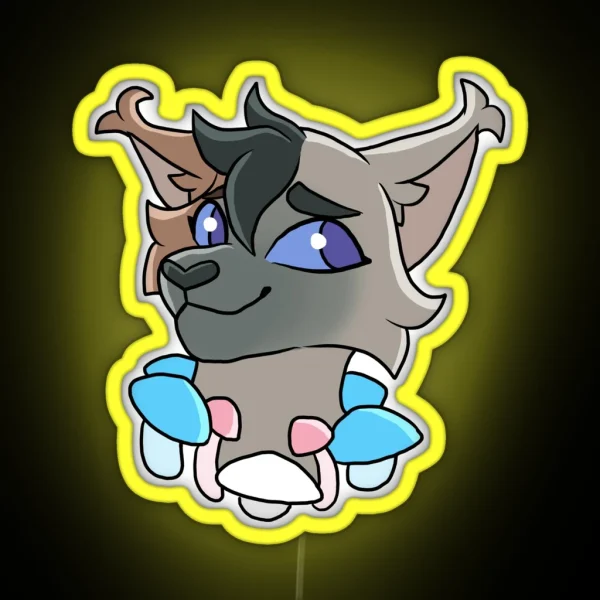 Transgender Trufflesprout Pride RGB Neon Sign