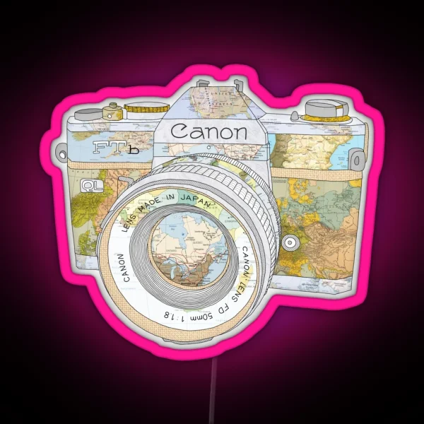 TRAVEL CAN0N RGB Neon Sign