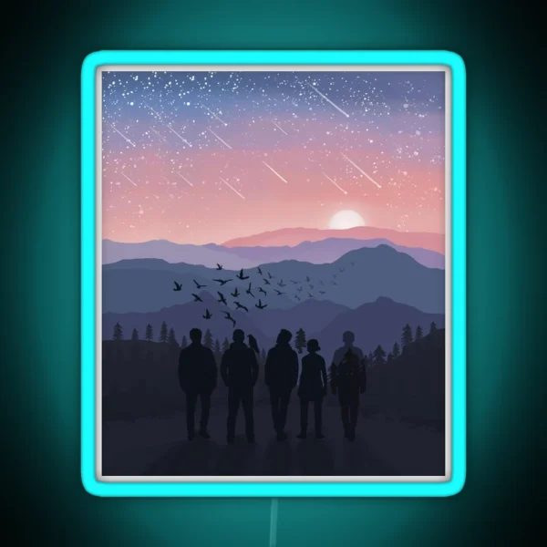 TRC Sunset Landscape RGB Neon Sign