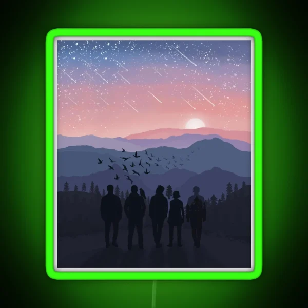 TRC Sunset Landscape RGB Neon Sign