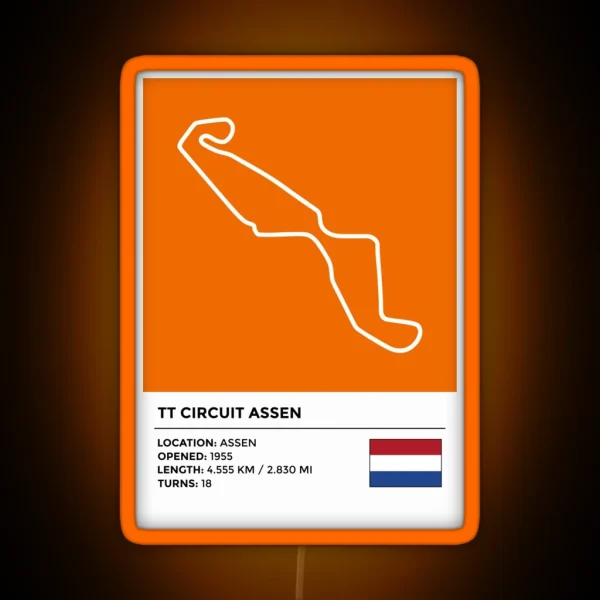 TT Circuit Assen Info RGB Neon Sign