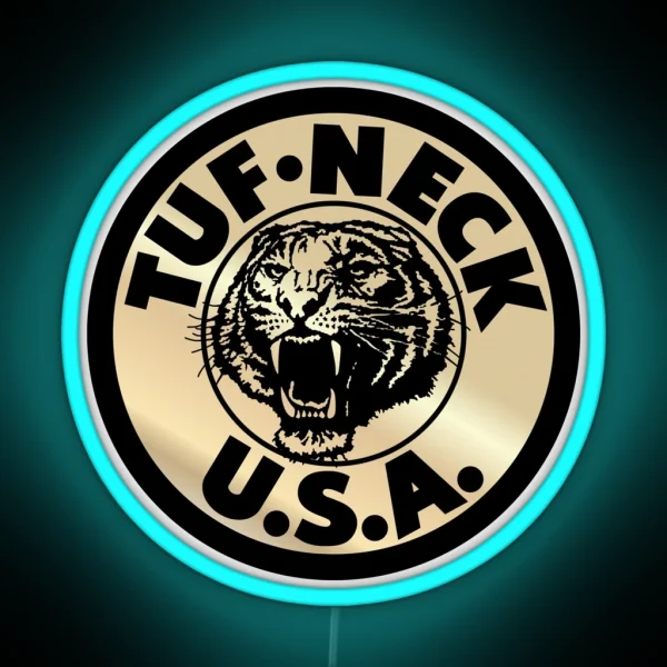 TUF NECK Gold Old School BMX RGB Neon Sign