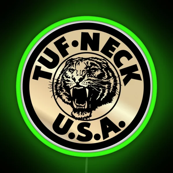 TUF NECK Gold Old School BMX RGB Neon Sign
