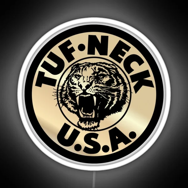 TUF NECK Gold Old School BMX RGB Neon Sign