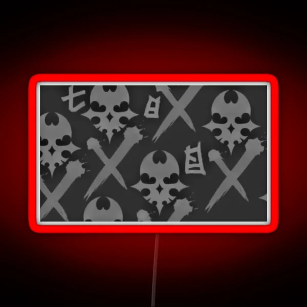 TWEWY Skulls The World Ends With You RGB Neon Sign