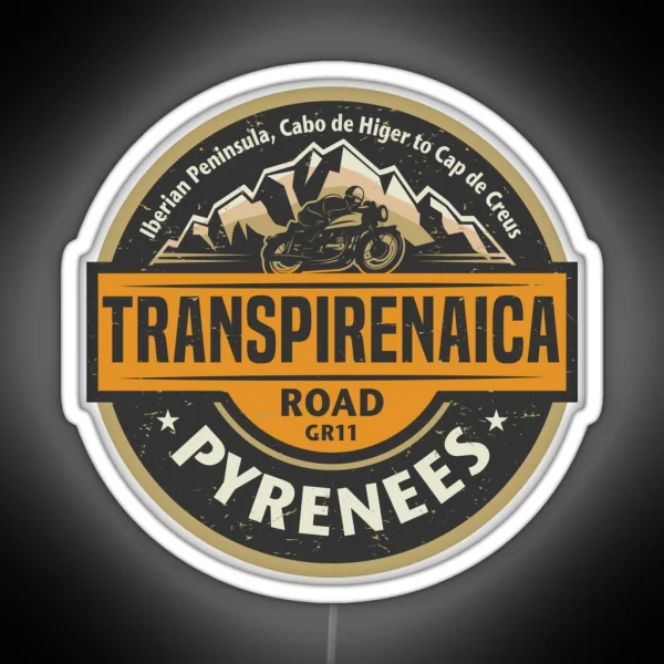 Transpirenaica Road RGB Neon Sign