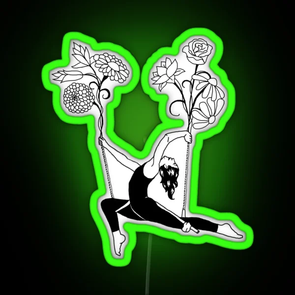 Trapeze Artist RGB Neon Sign