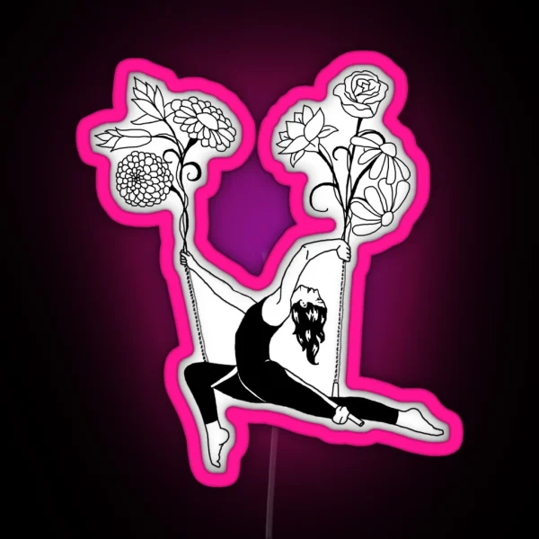 Trapeze Artist RGB Neon Sign