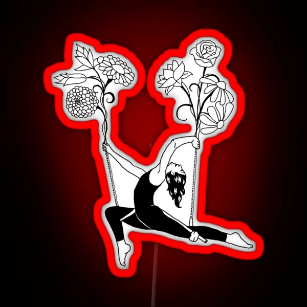 Trapeze Artist RGB Neon Sign