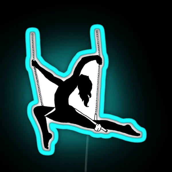 Trapeze Gazelle Silhouette RGB Neon Sign