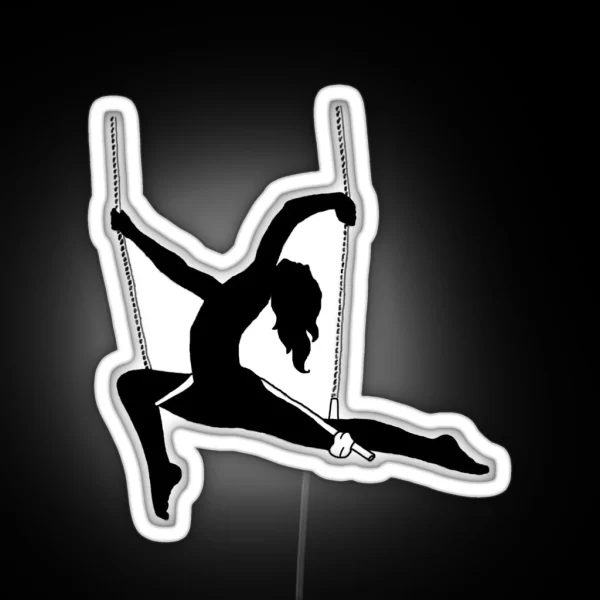 Trapeze Gazelle Silhouette RGB Neon Sign