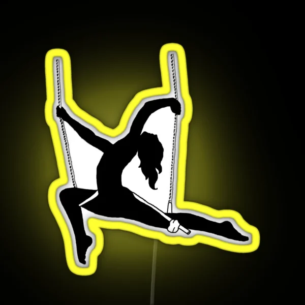 Trapeze Gazelle Silhouette RGB Neon Sign