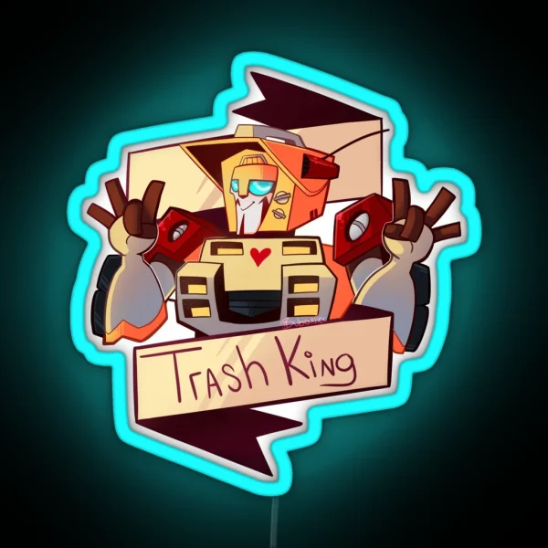 Trash King RGB Neon Sign