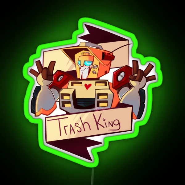 Trash King RGB Neon Sign