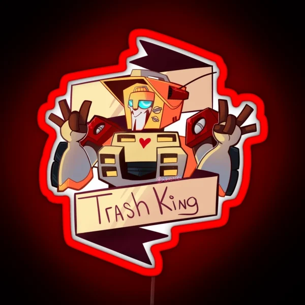 Trash King RGB Neon Sign