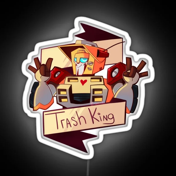 Trash King RGB Neon Sign