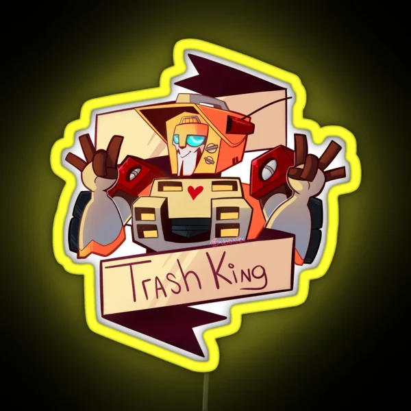Trash King RGB Neon Sign