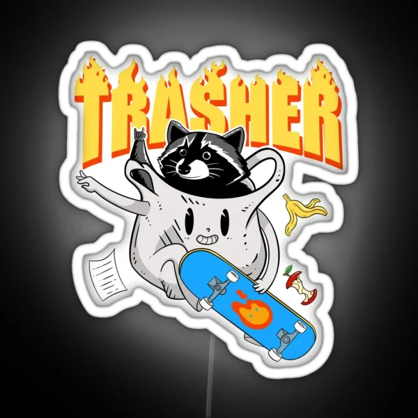 Trasher Panda RGB Neon Sign