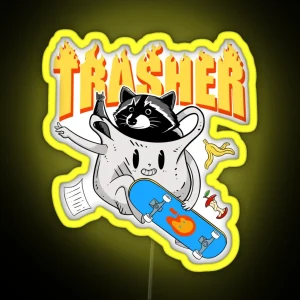 Trasher Panda RGB Neon Sign