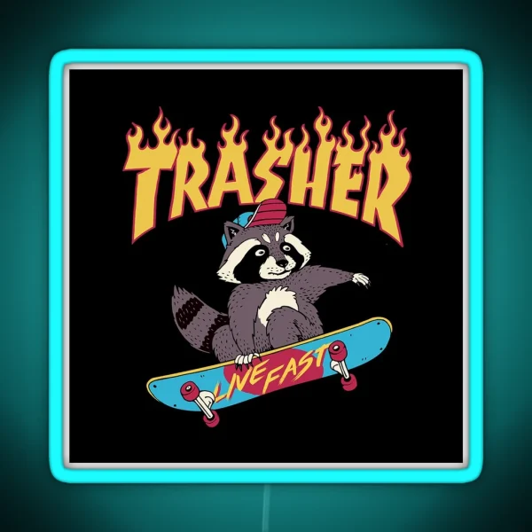 Trasher RGB Neon Sign
