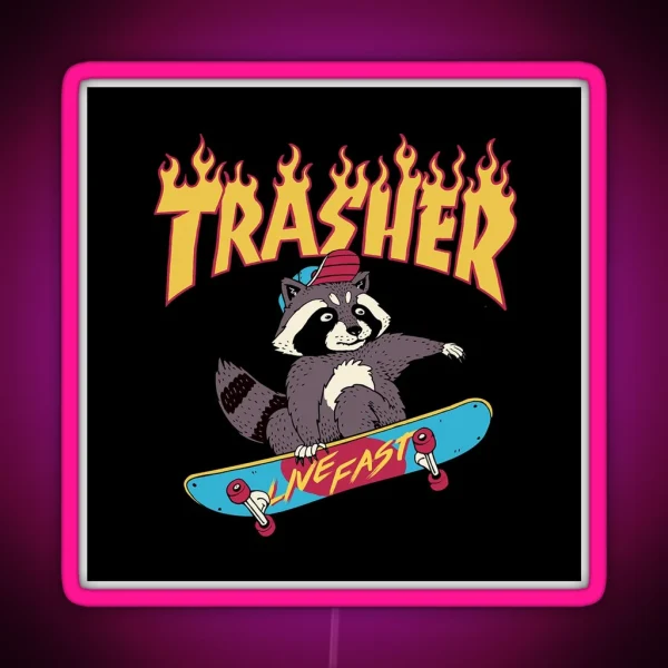 Trasher RGB Neon Sign