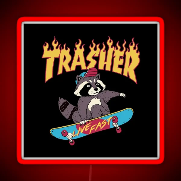 Trasher RGB Neon Sign