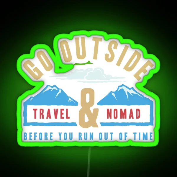 Travel And Nomad RGB Neon Sign
