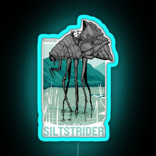 Travel By Silt Strider RGB Neon Sign
