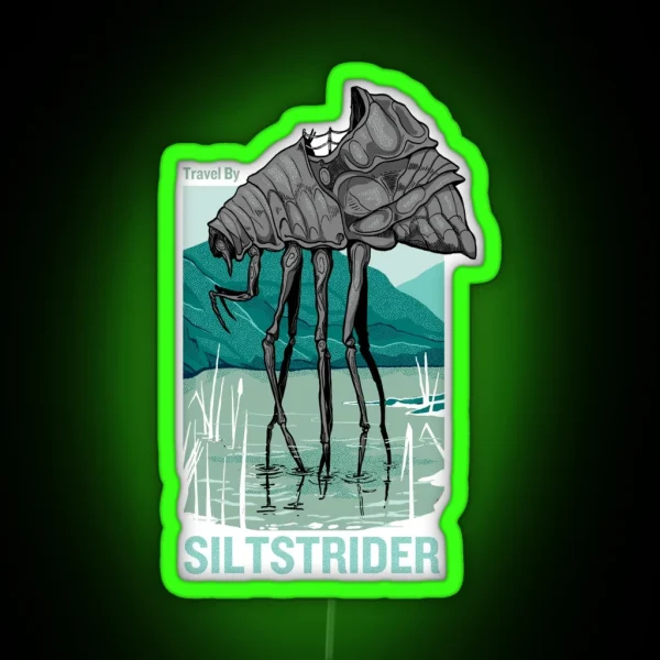 Travel By Silt Strider RGB Neon Sign