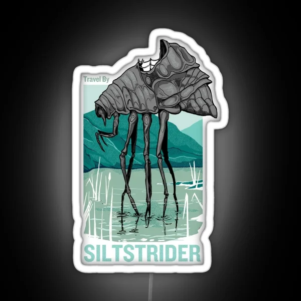 Travel By Silt Strider RGB Neon Sign