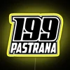 Travis Pastrana under neon sign with vibrant colors in background