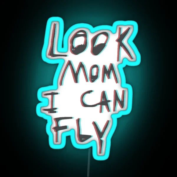 Travis Scott Look Mom I Can Fly RGB Neon Sign
