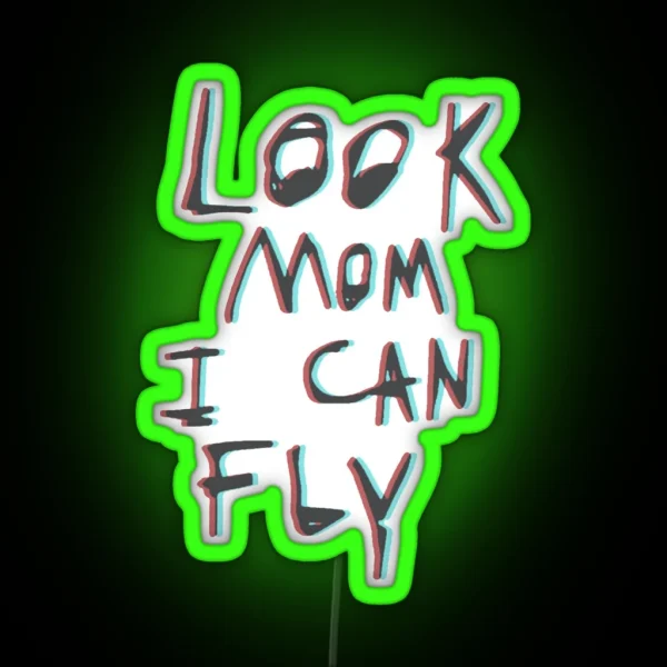 Travis Scott Look Mom I Can Fly RGB Neon Sign