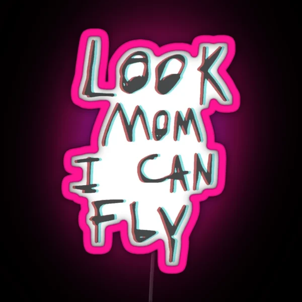 Travis Scott Look Mom I Can Fly RGB Neon Sign