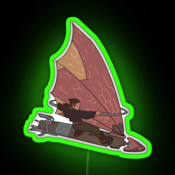 Treasure Planet Jim Hawkins And Solarsurfer RGB Neon Sign