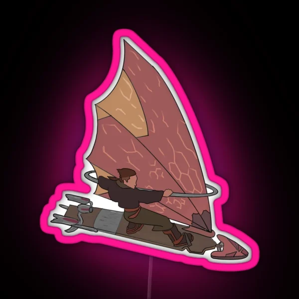 Treasure Planet Jim Hawkins And Solarsurfer RGB Neon Sign
