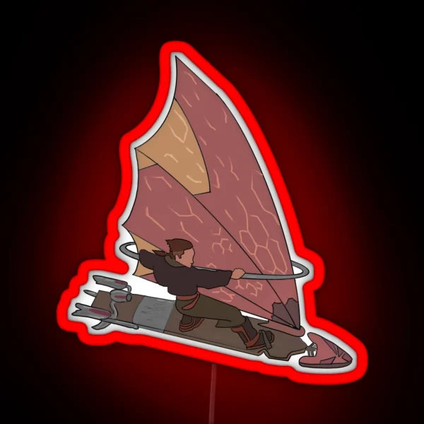 Treasure Planet Jim Hawkins And Solarsurfer RGB Neon Sign