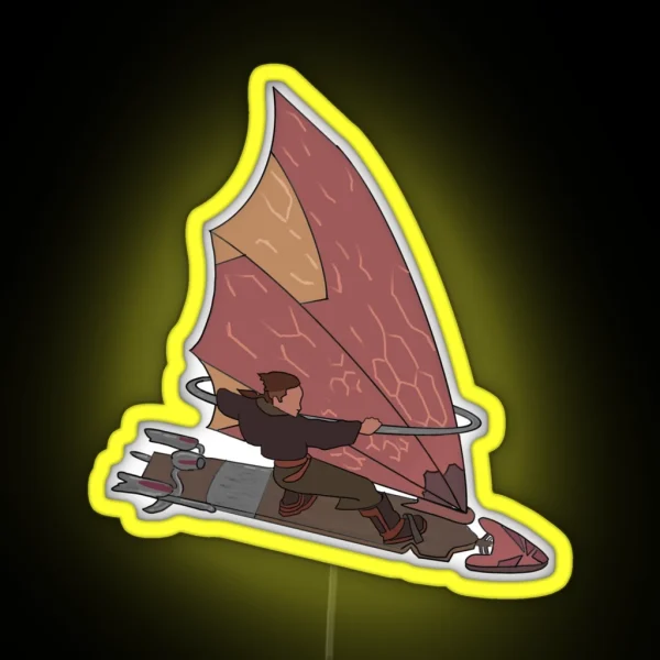 Treasure Planet Jim Hawkins And Solarsurfer RGB Neon Sign