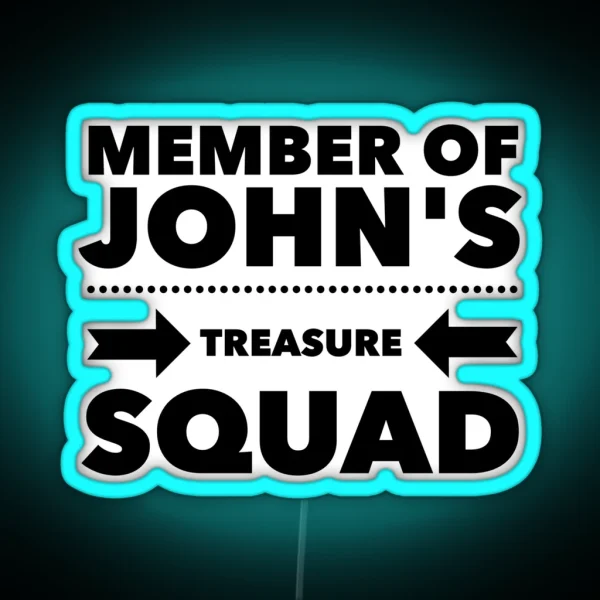Treasure Squad Dotted Arrows RGB Neon Sign