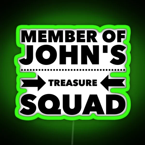 Treasure Squad Dotted Arrows RGB Neon Sign