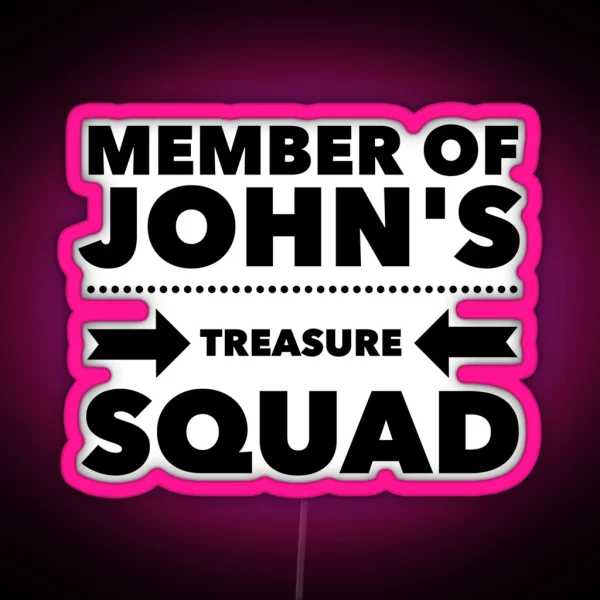 Treasure Squad Dotted Arrows RGB Neon Sign