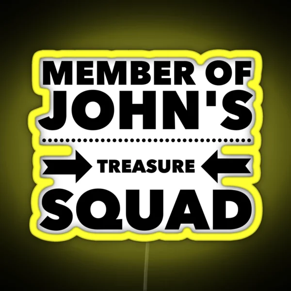 Treasure Squad Dotted Arrows RGB Neon Sign
