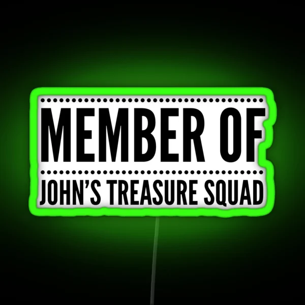 Treasure Squad Dotted Line RGB Neon Sign