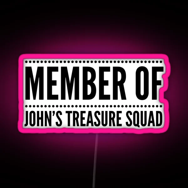 Treasure Squad Dotted Line RGB Neon Sign