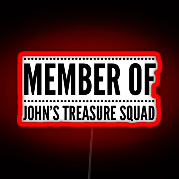 Treasure Squad Dotted Line RGB Neon Sign