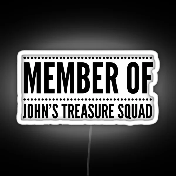 Treasure Squad Dotted Line RGB Neon Sign