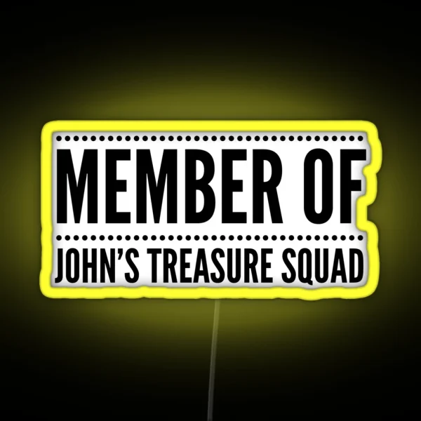 Treasure Squad Dotted Line RGB Neon Sign